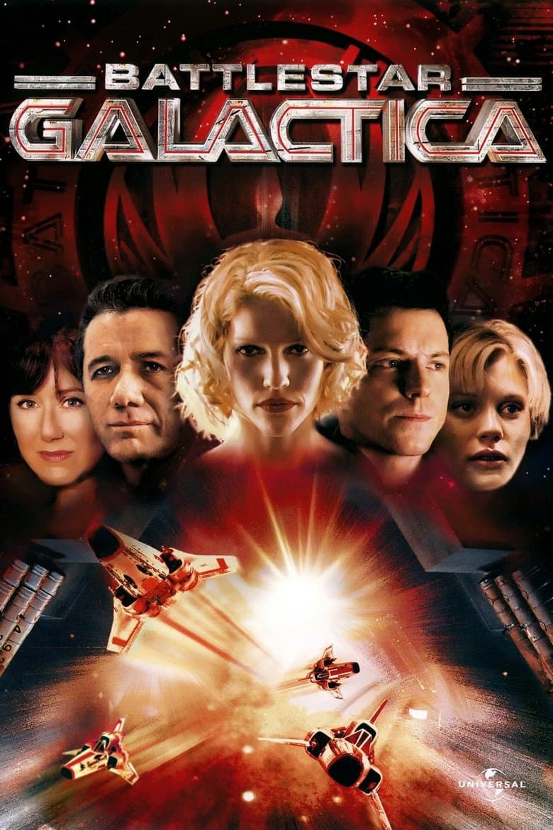 Poster for the 2003 series Battlestar Galactica